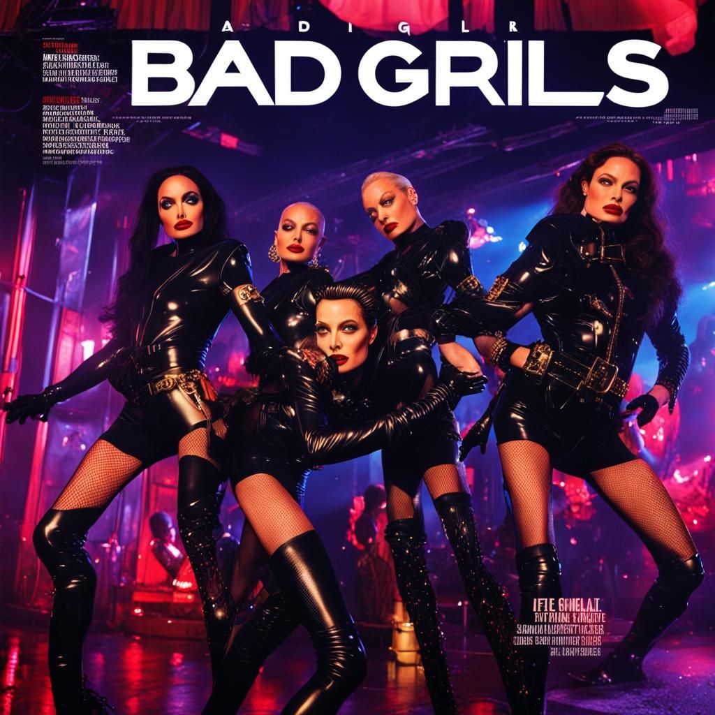 Magazine Cover: Queen of Bad in Latex Uniform