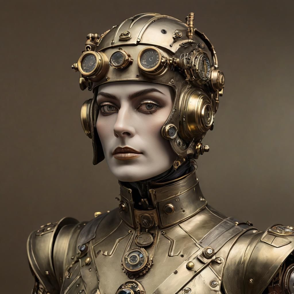 Edwardian Cyborg with Brass Details and Goggles