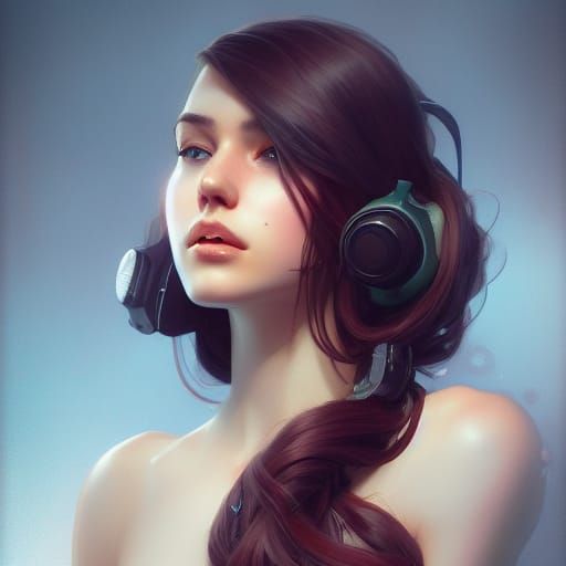 Hyperdetailed Portrait of a Gamer Girl in 8K