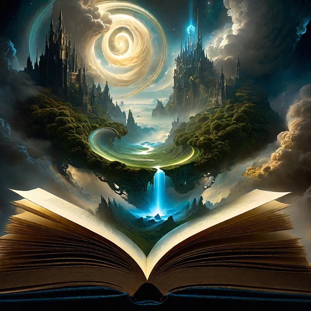 Celestial Cloud Realm Emerges as Digital Illustration