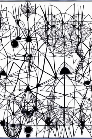 Abstract Graphic Score in Experimental Notation Style