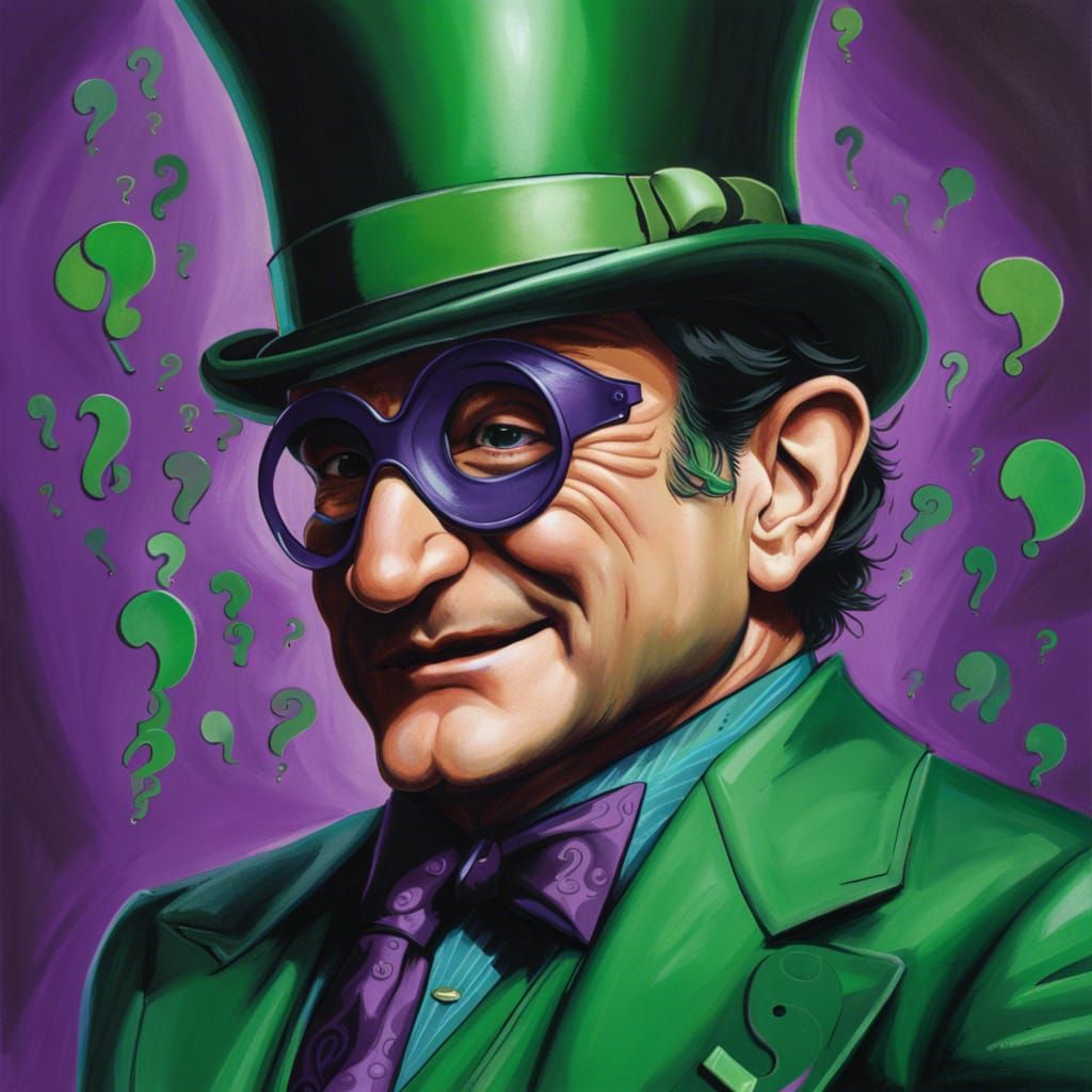 The Riddler with Robin Williams Likeness
