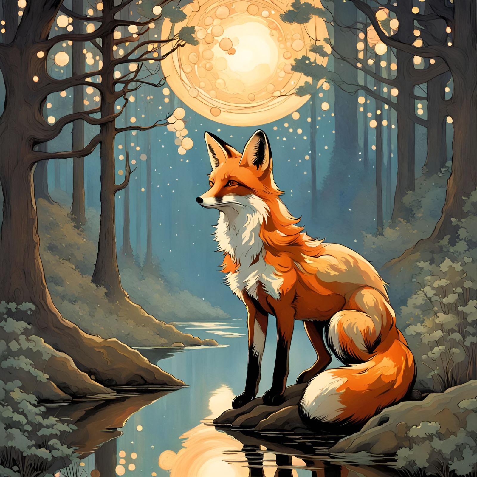 A Fox Philosophizing about Matrix Mathematics in a 2 Dimensional Plane.