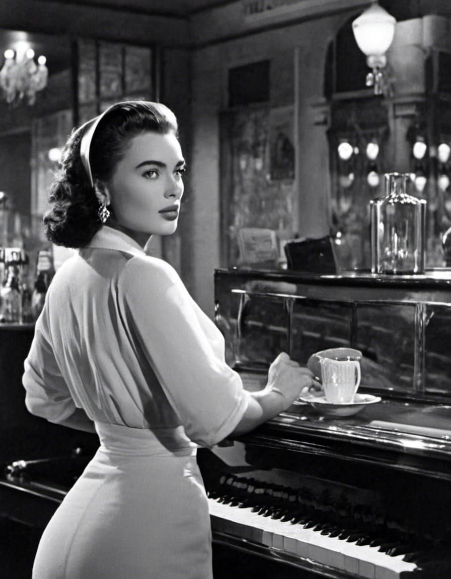 As Ilsa Lund in the movie "Casablanca"