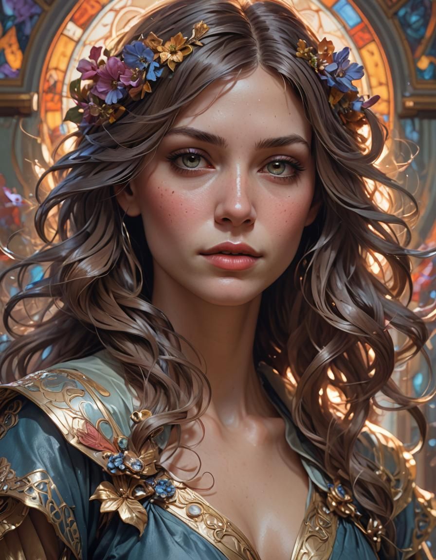 Detailed Portrait with Dynamic Lighting