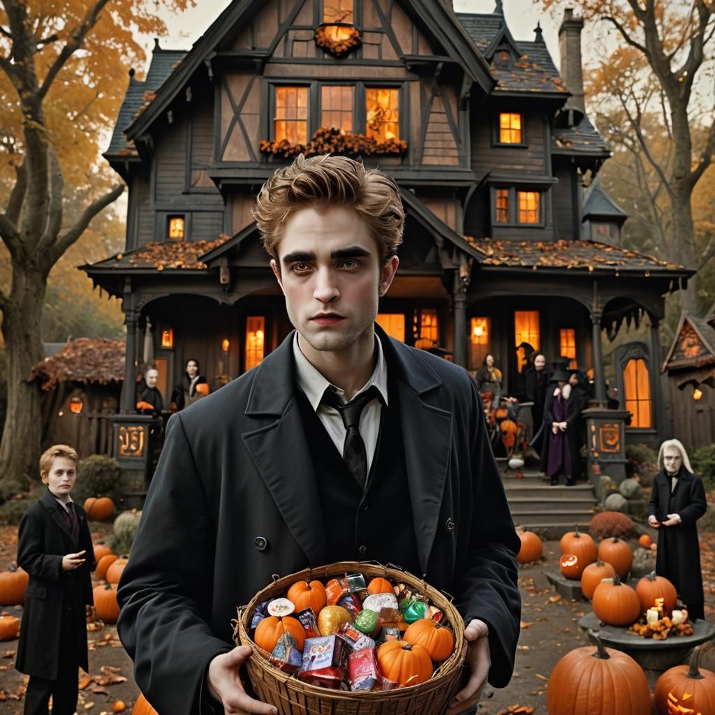 Edward Cullen as Dracula: Halloween Portrait