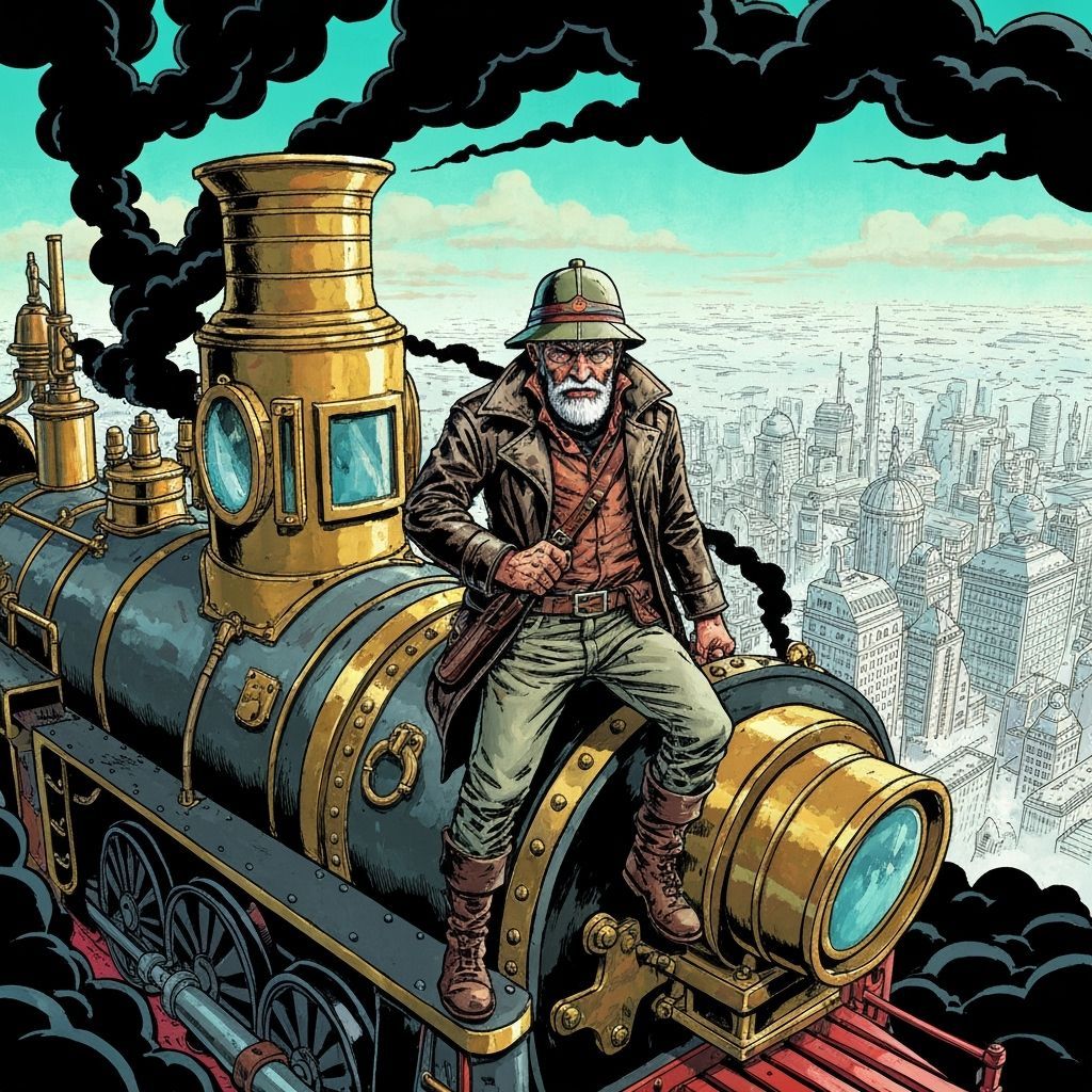 An elderly gentleman adventurer