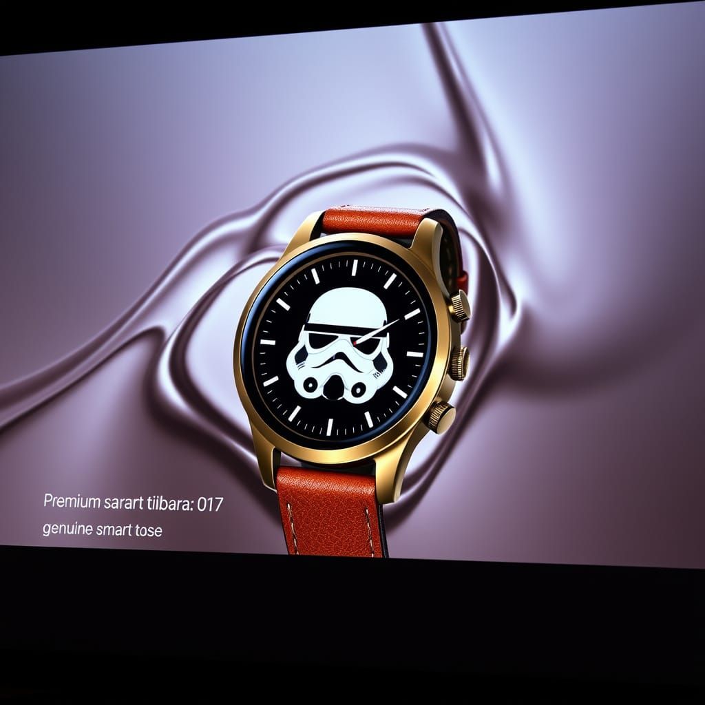 Premium Smartwatch Rendered on Presentation Slide
