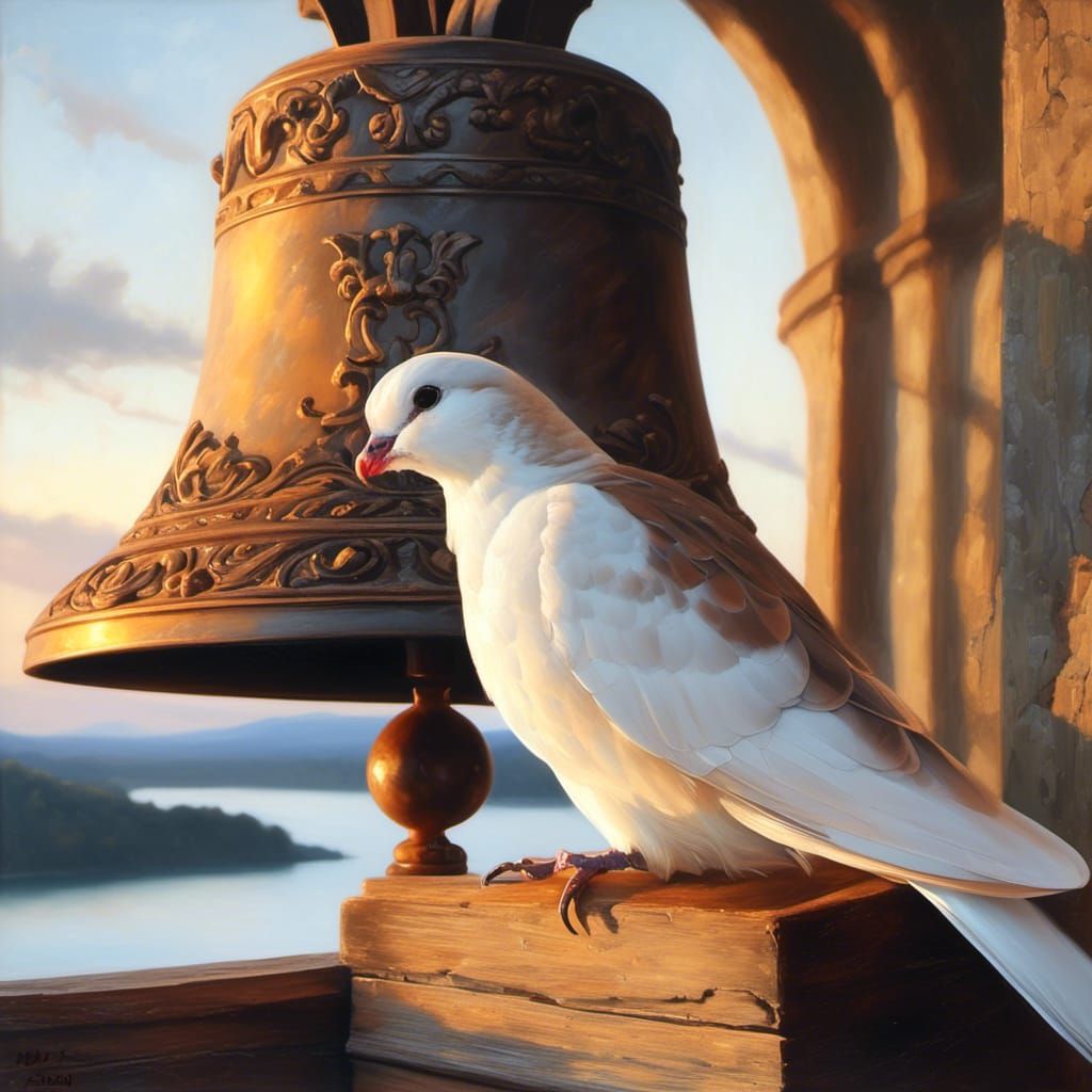 Renaissance Church Bell Rings at Sunrise