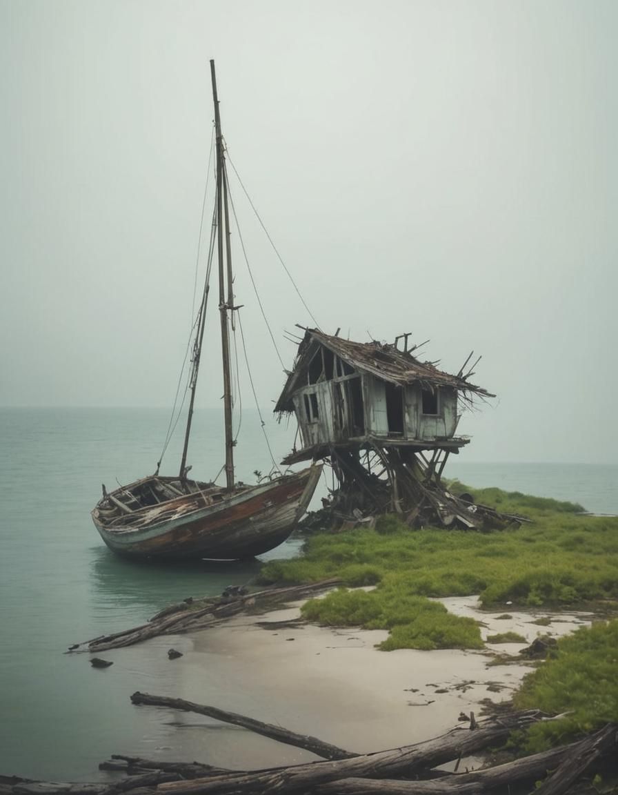Evocative Rendering of an Abandoned Landscape