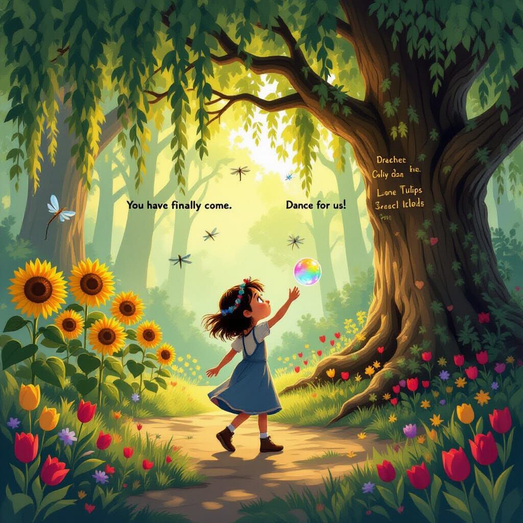 Magical Forest Dawn Dance: Leila's Dreamy Adventure