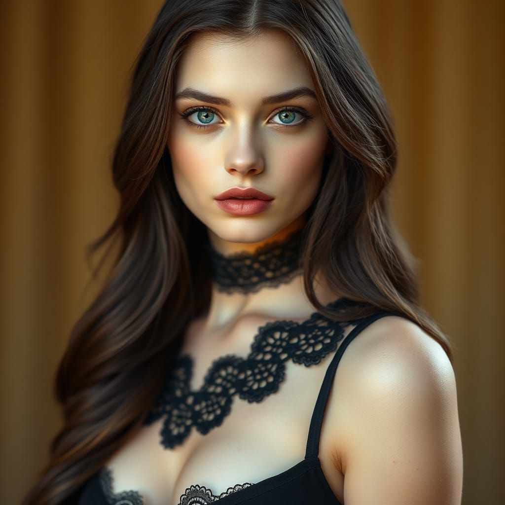 Ethereal Portrait of a Young Woman in Photorealistic Style