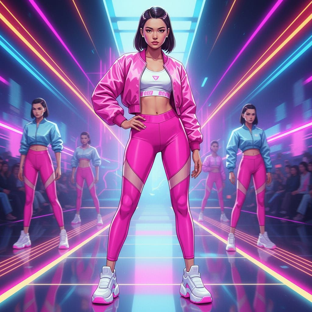 Fashion Model in Pink: Nagel, Sorayama, Thorp Style