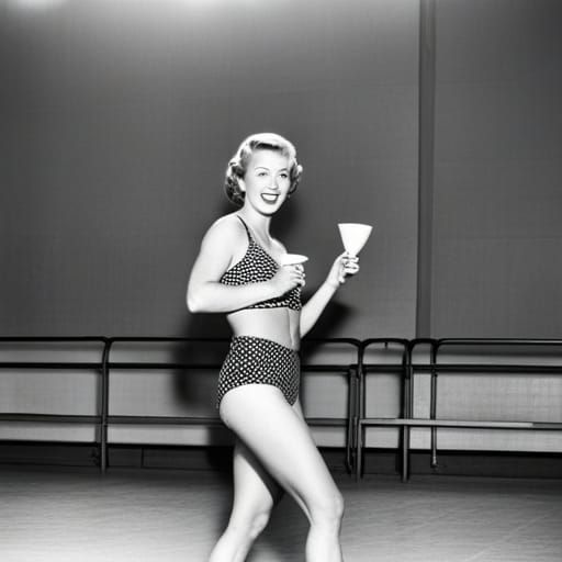 1950s housewife goes to the Gym