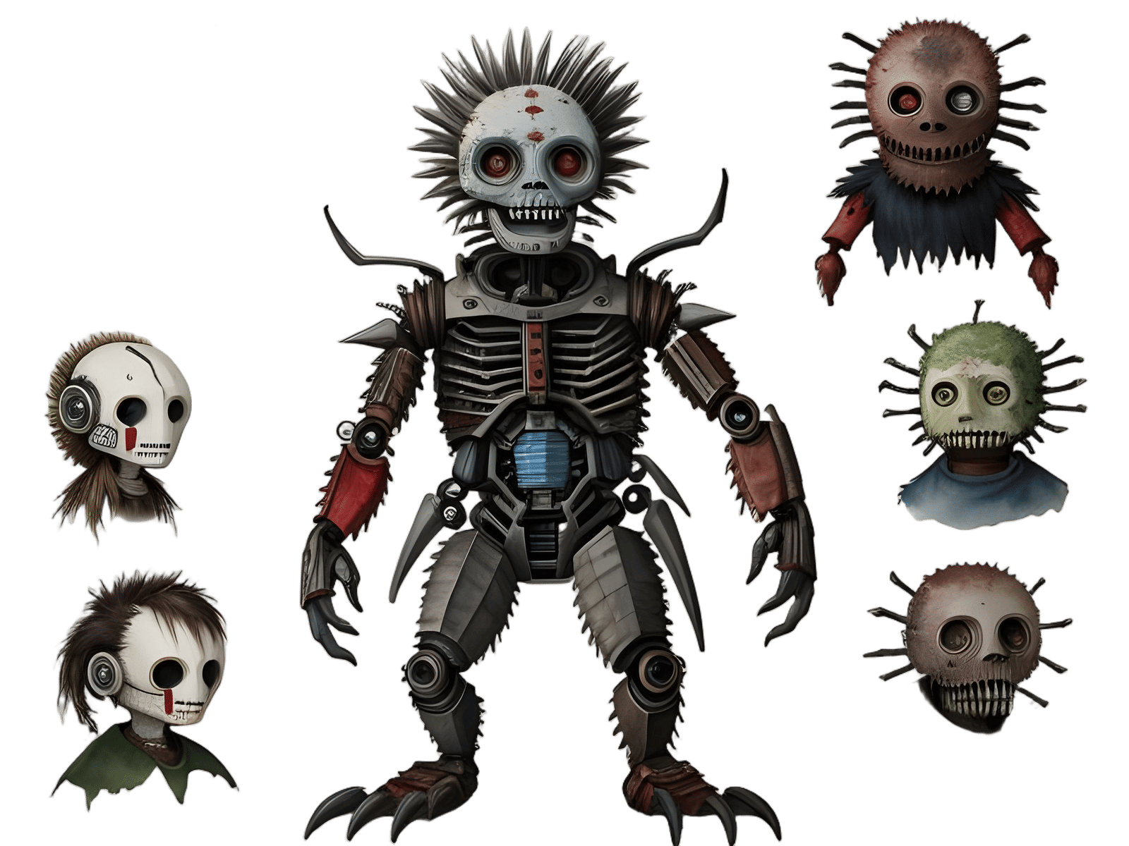 Nightmarish Watercolor of a Feral Stitching