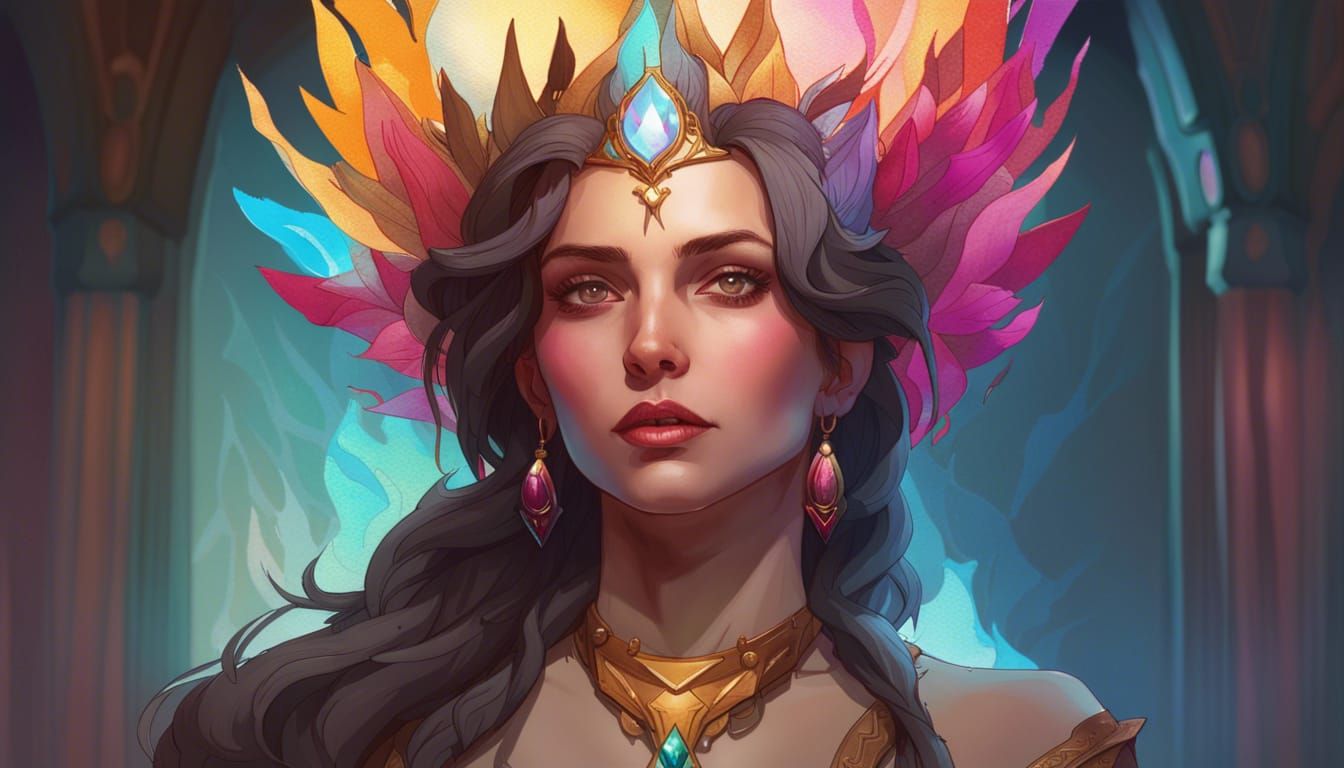 Leylas Kryn Portrait in Detailed Digital Art Style