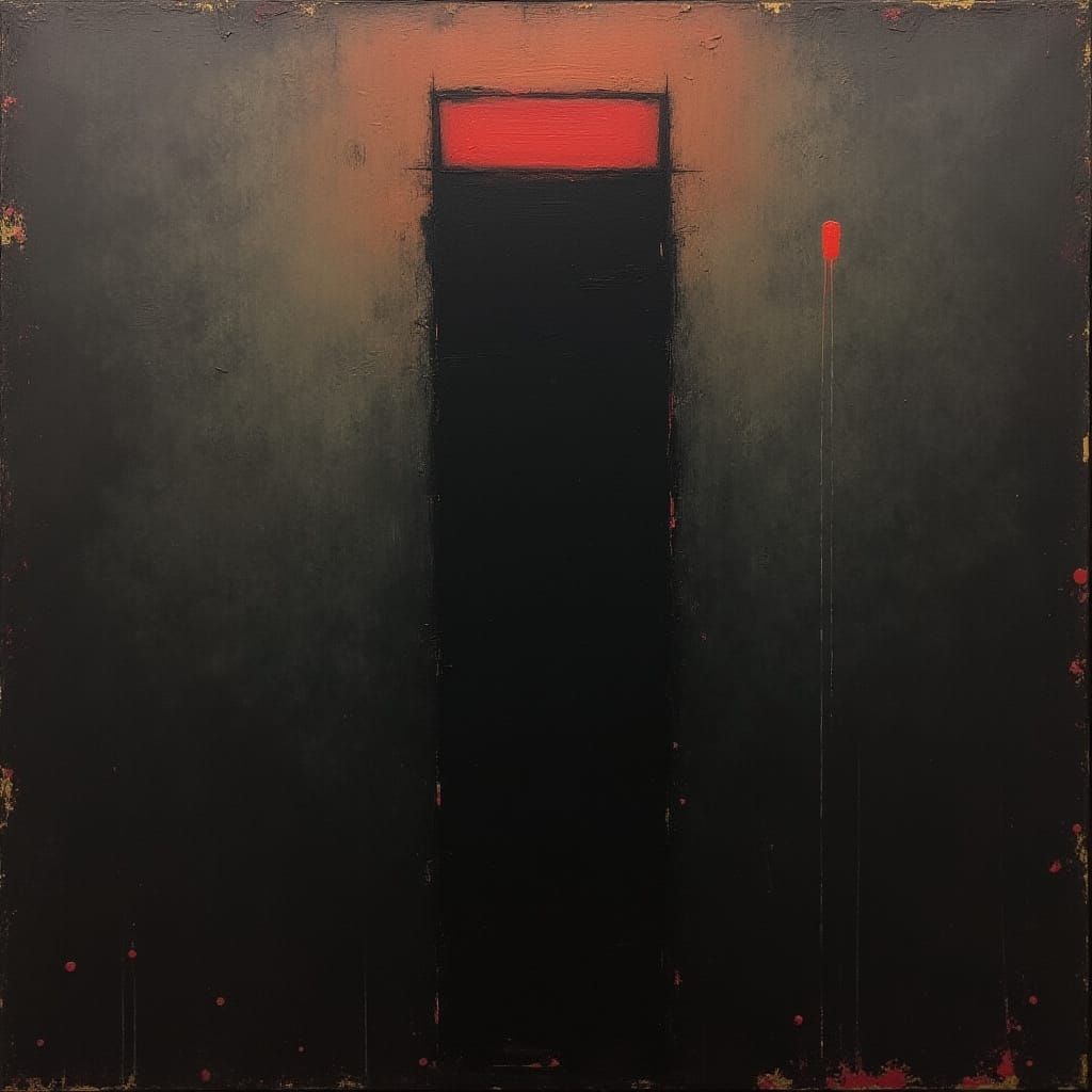 Dark Abstract Artwork in Ominous Colors