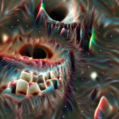 Cosmic Horror: Grotesque Teeth and Eyes in 8K