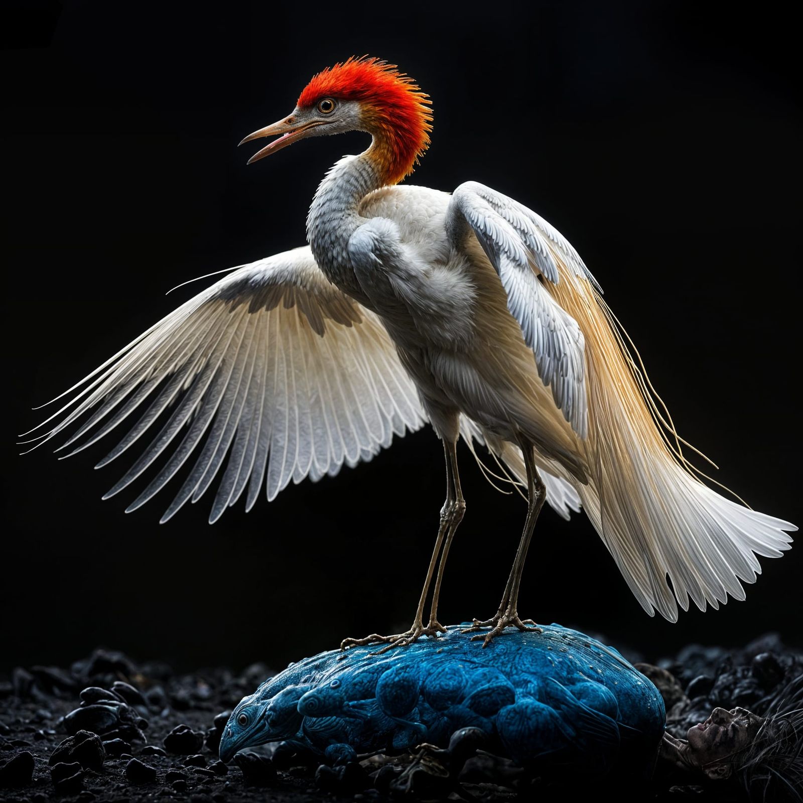 Bizarre Alien Creatures in Surreal Restaurant Setting