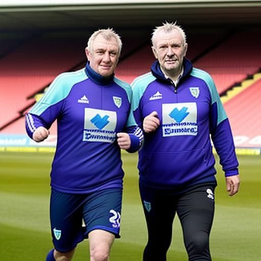 Two football fans have walked 147 miles (236km) to their clu...