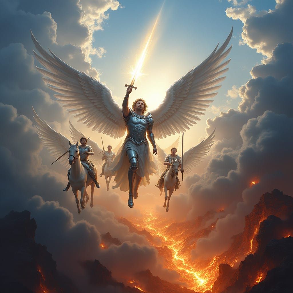 Archangel Michael Leads Heavenly Host Against Dark Forces of...