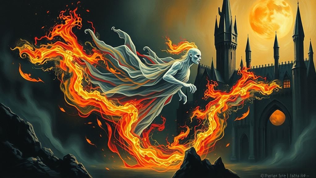Ethereal Patronus Emerges in Surreal Hogwarts Dreamscape