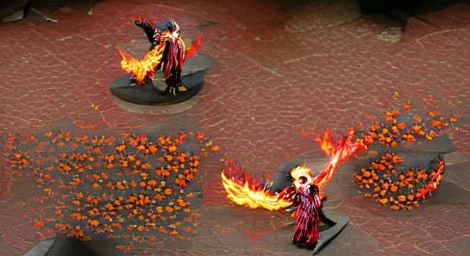 Fiery Phoenix Necromancer: A Dark Magic Image