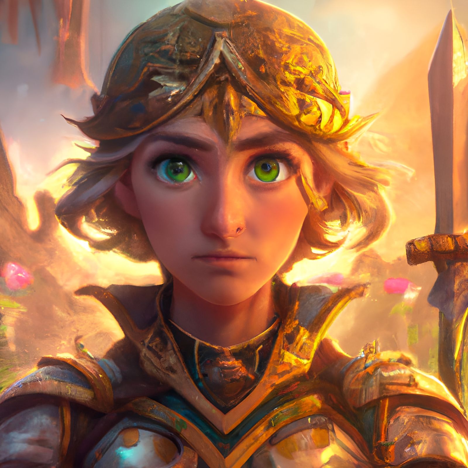 Fire Emblem Heroine in Detailed 3D Rendering