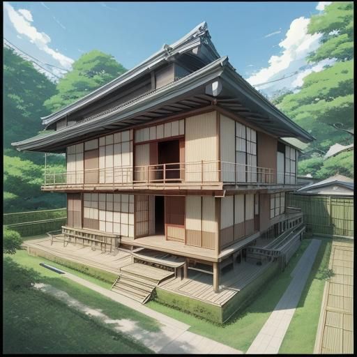 Anime-Style Japanese House Key Visual