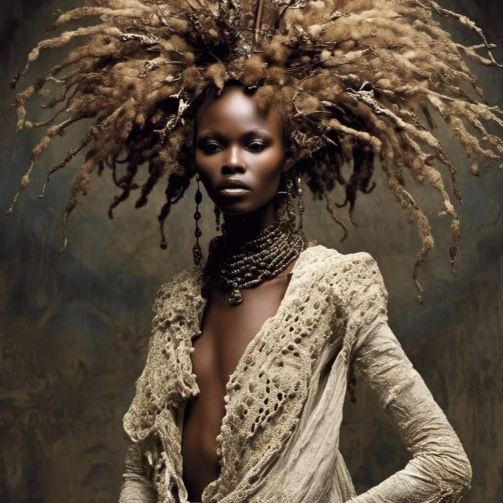 Elegant African American Woman Portrait