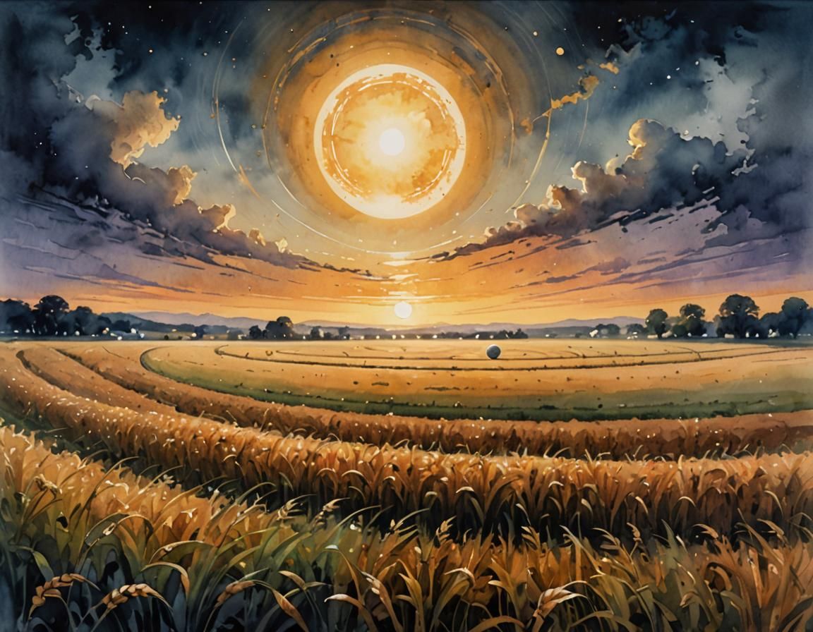 Silver Orb - Crop Circle