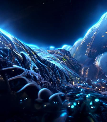 Blue Mycelium Network in a Fantasy Universe