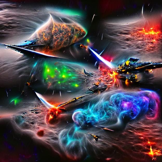 Epic Space Battle Above Dying Planet in 8K