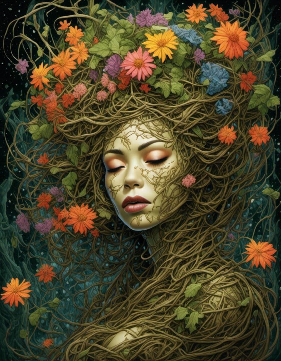 Swamp Beauty Horror: Floral Transformation