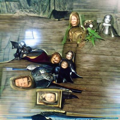 A Warm Family Portrait with Friends