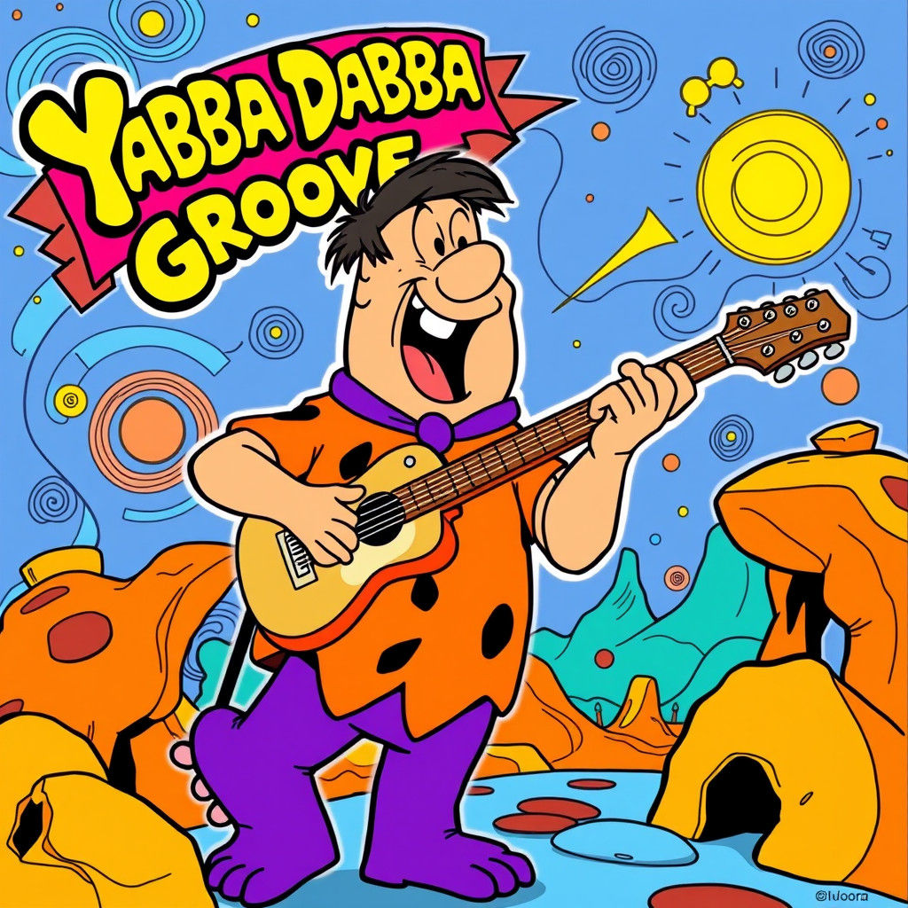 Fred Flintstone's Psychedelic 60s Concert