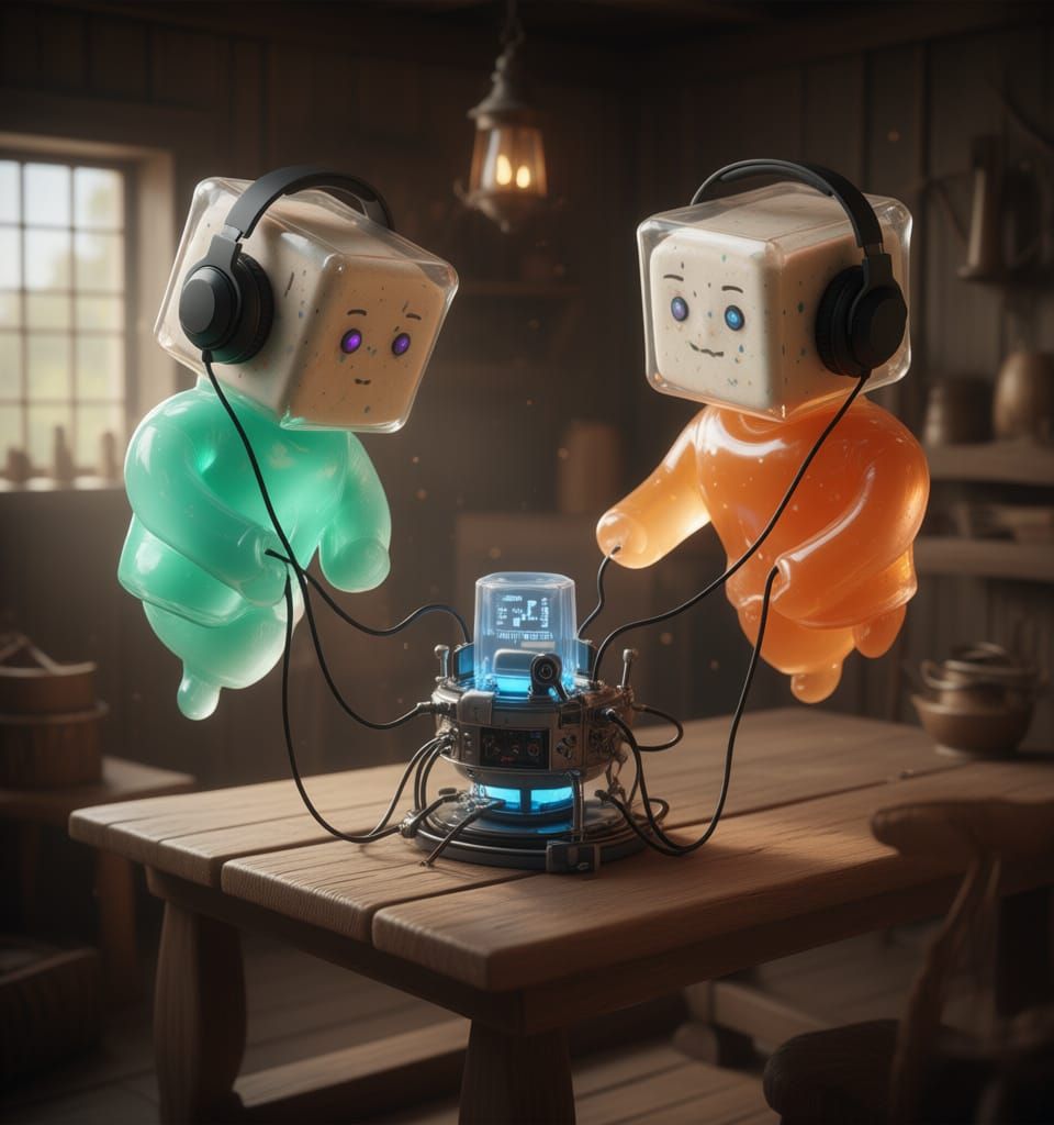 Porcelain & Gum Workers Connected to Machine in Renaissance ...