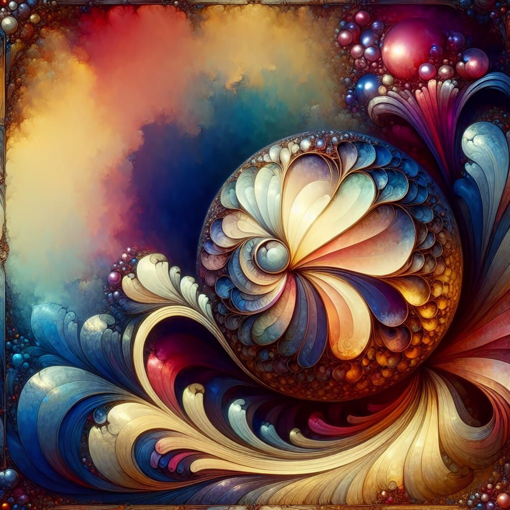 Fantasy Matte Painting of Magical Sphere and Tear