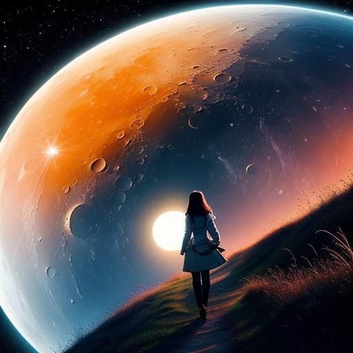 Abstract Journey Through Time and Space