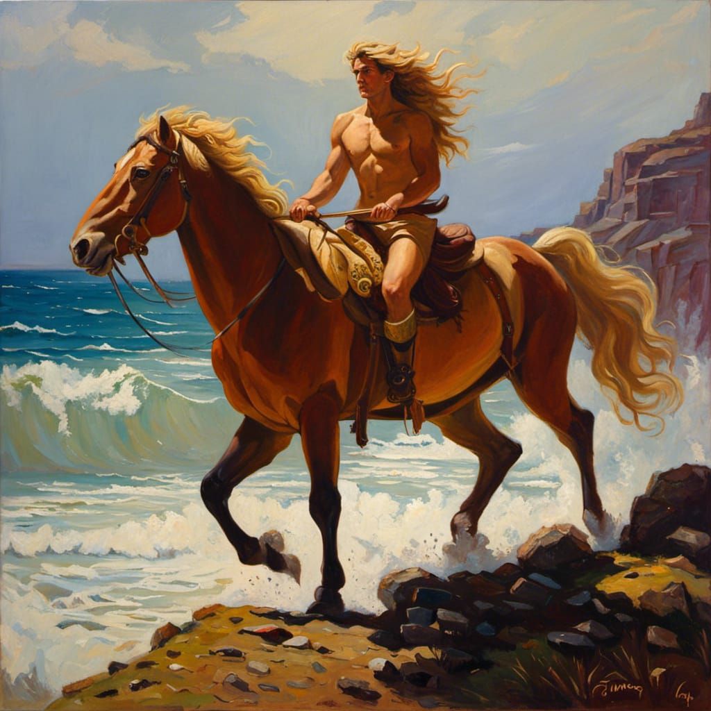Centaur in Oil Painting Style