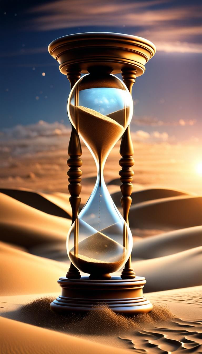Visually captivating mesmerizing depictions of hourglass in ...