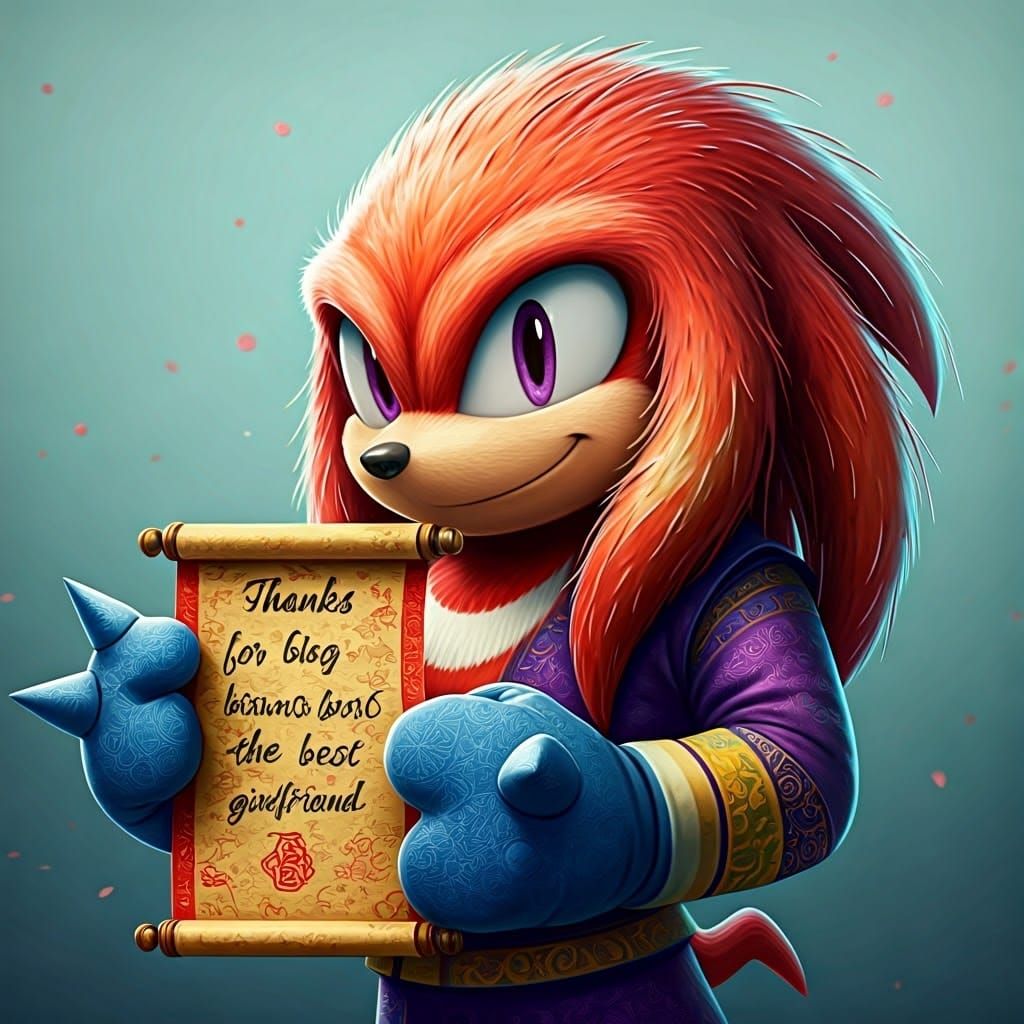 Sonic's Loyal Echidna Friend Expresses Adoration in Chinese ...