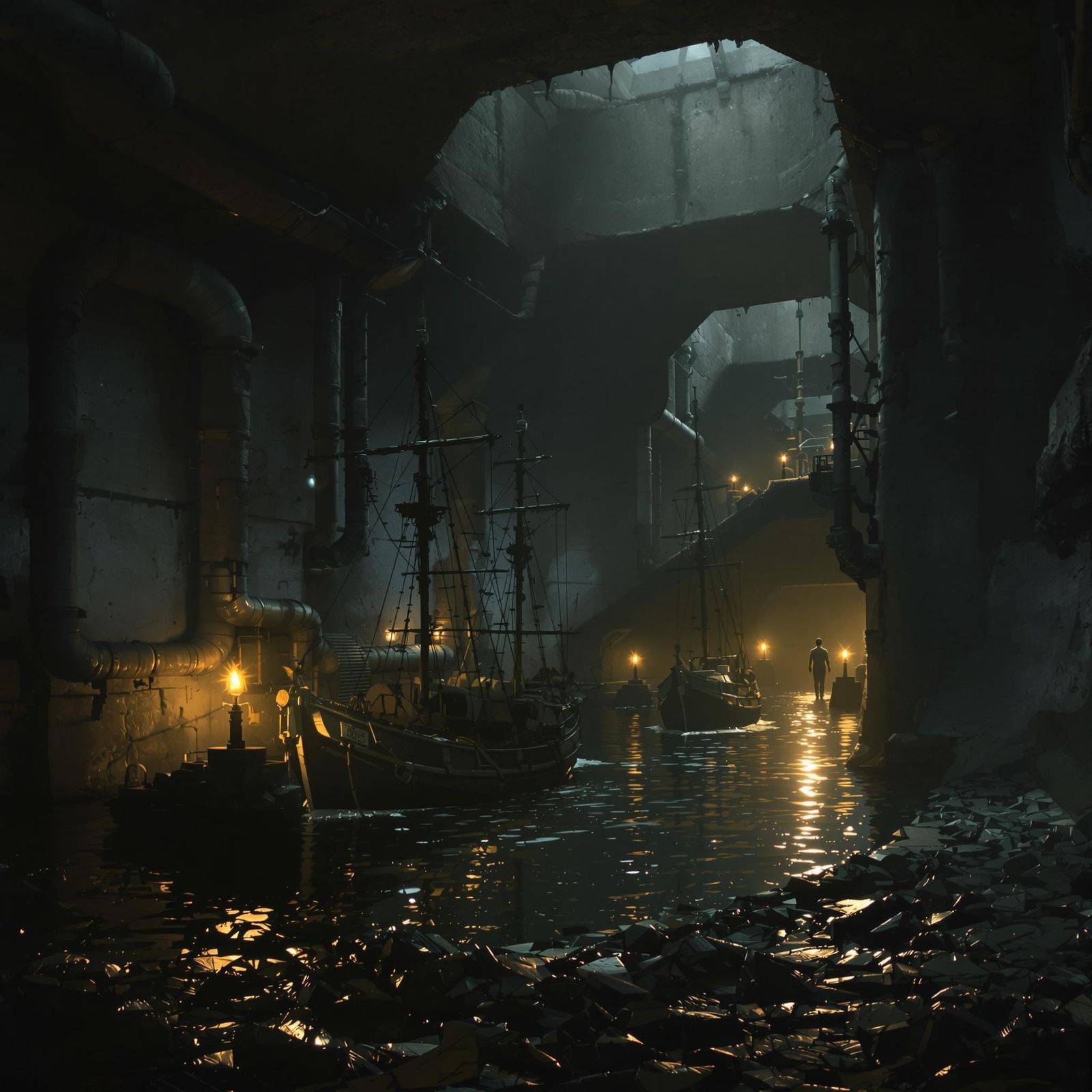 Dilapidated harbour!!