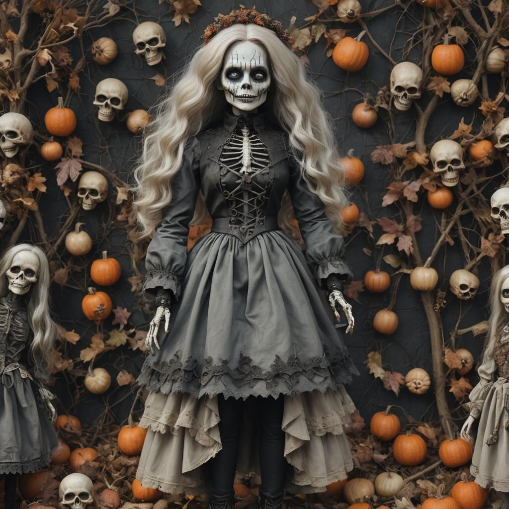 Hyper-Realistic Living Dead Doll in Kawaii Style