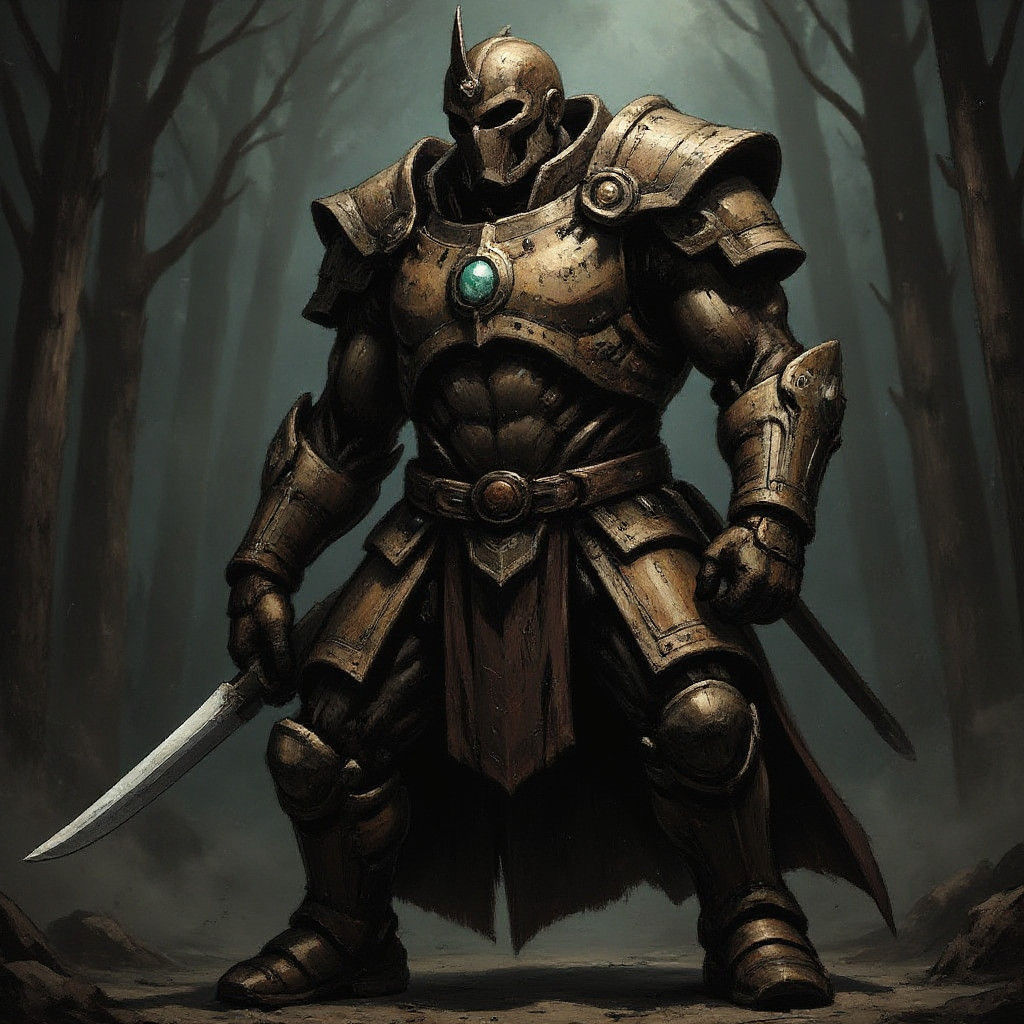 Gaiking-Inspired Armor in Dark Fantasy Setting