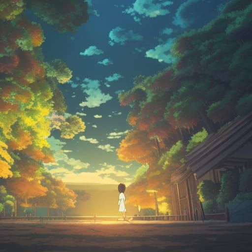 Ghibli-Style Food Illustration in Anime Key Visual