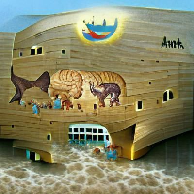 Noah's Ark Undersea: An AI Interpretation