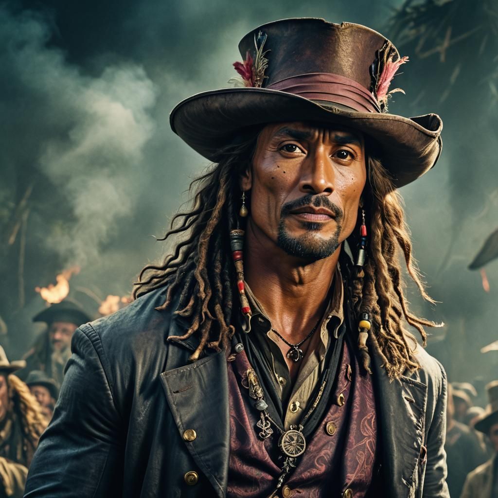 Dwayne Johnson as Hatter: Cinematic Film Still