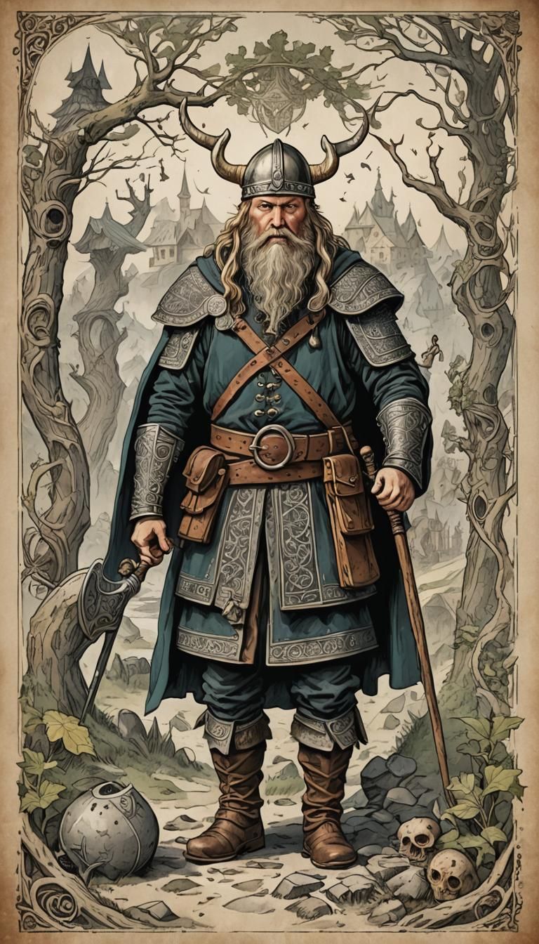Young Viking Magic Tradition Fantasy Image