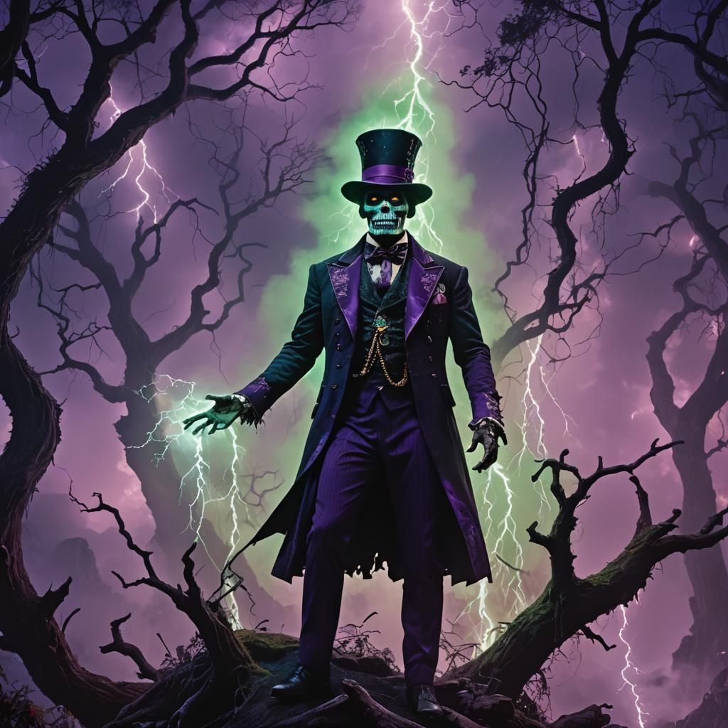 Baron Samedi on Misty Mountain: 80s Dark Fantasy